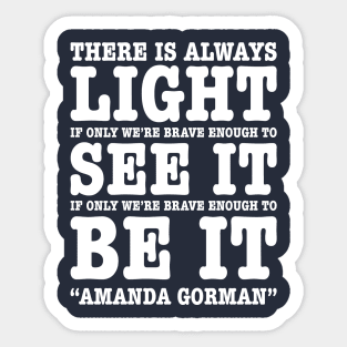 Amanda Gorman Quotes Sticker